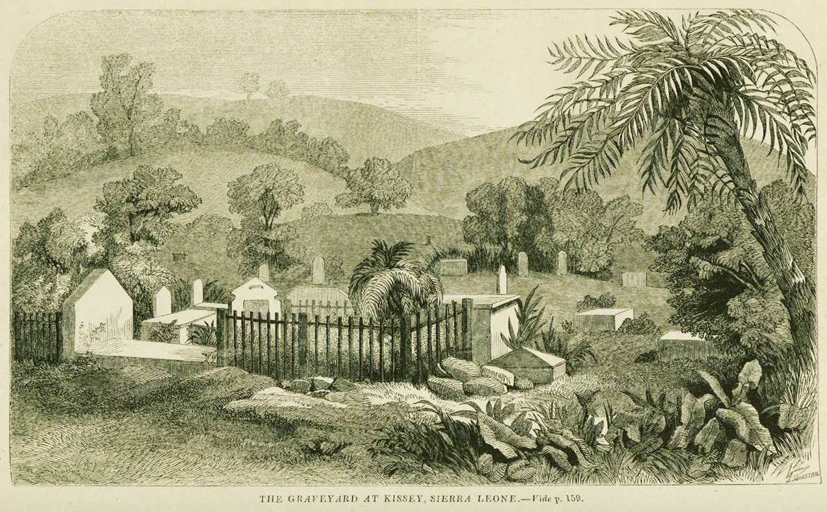 Graveyard, Kissy, Sierra Leone, 1853 CMS Intelligencer