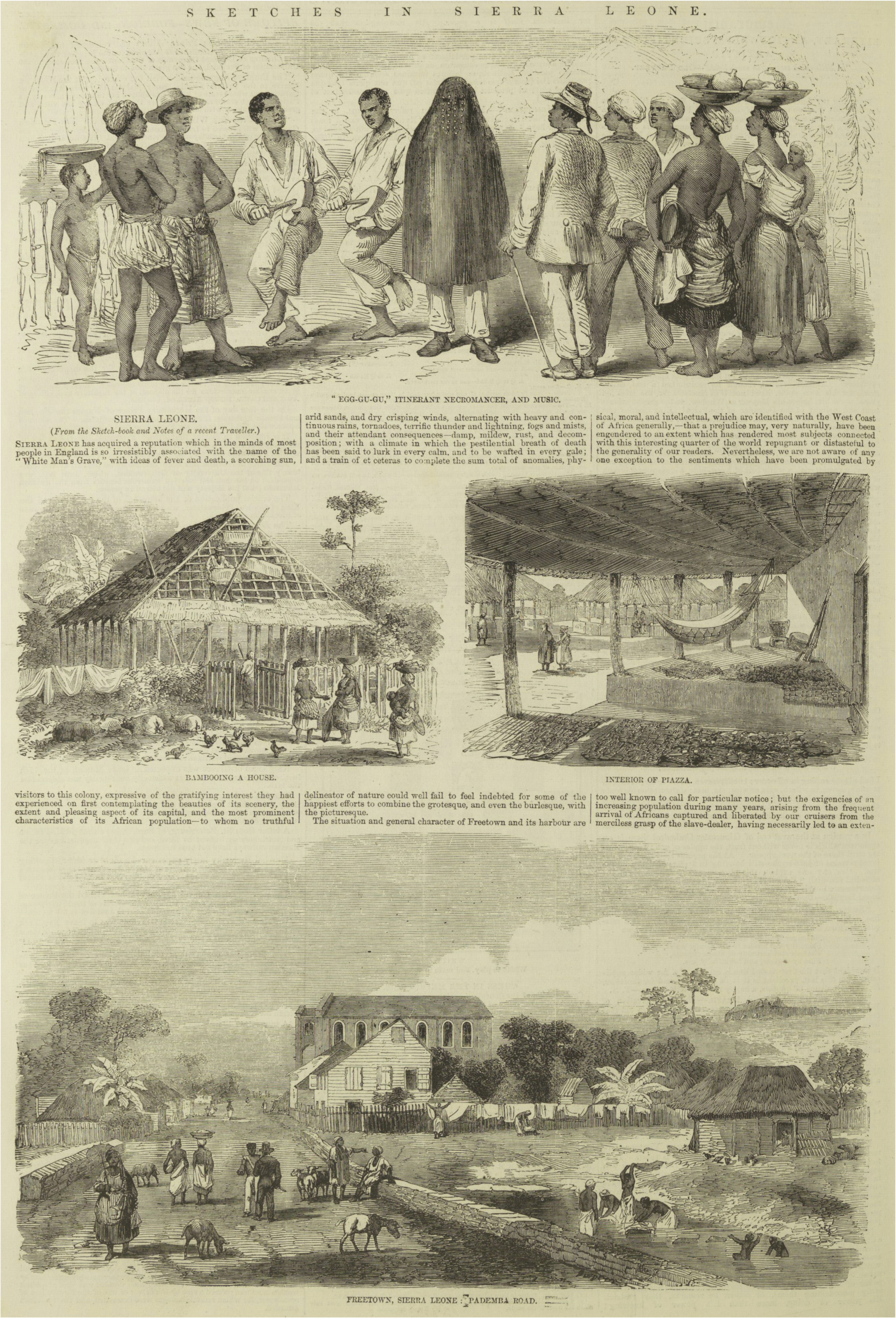Sketches of Sierra Leone, c. 1881 Illustrated London News