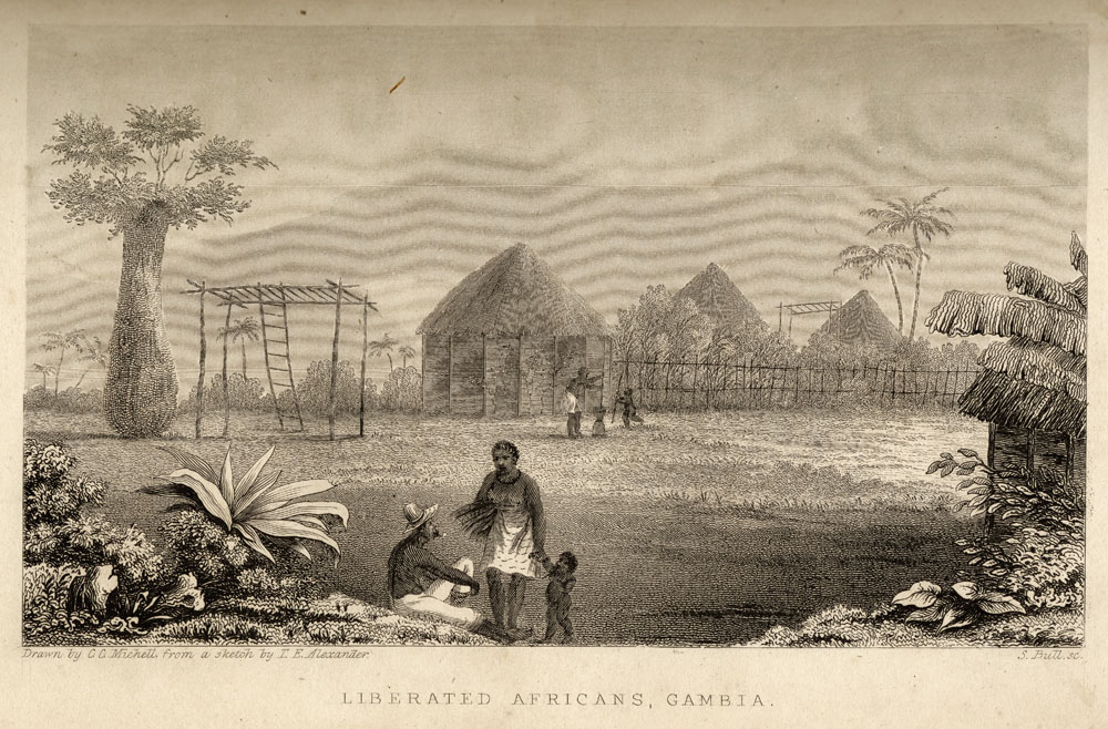 Liberated Africans, Gambia, 1837 Excursions in Western Africa... (1840)