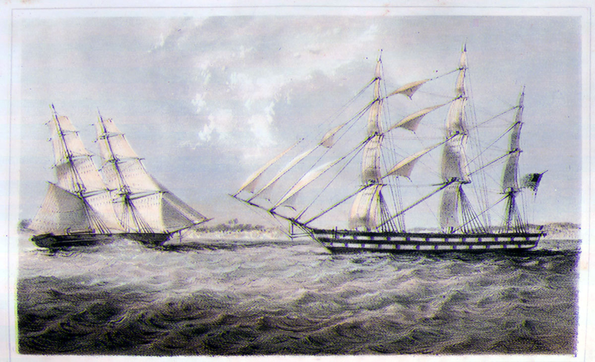 Martha, Ambriz, 1850 (ID 4768) Africa and the American Flag (1854)
